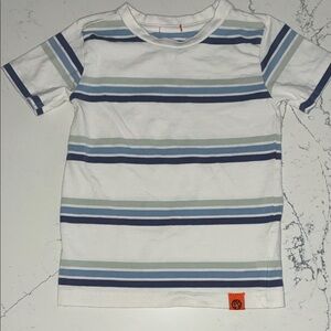Free Planet Kids Striped Tee - Blue and White